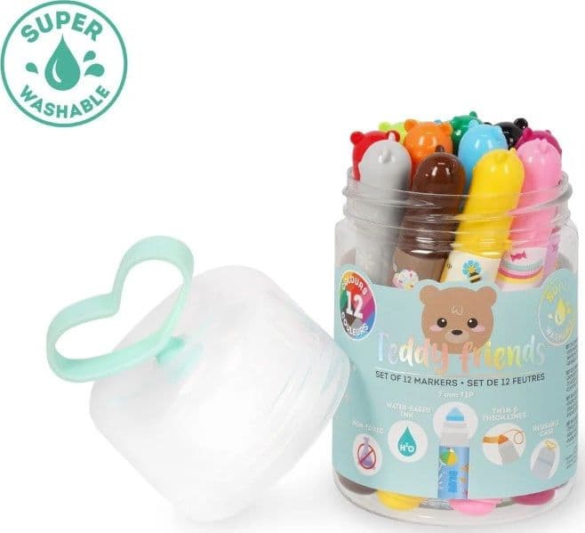 Legami - Set di 12 Pennarelli - Teddy Friends (TOD0001) in Evidenziatori Cartospedia - Napoli, commercioVirtuoso.it