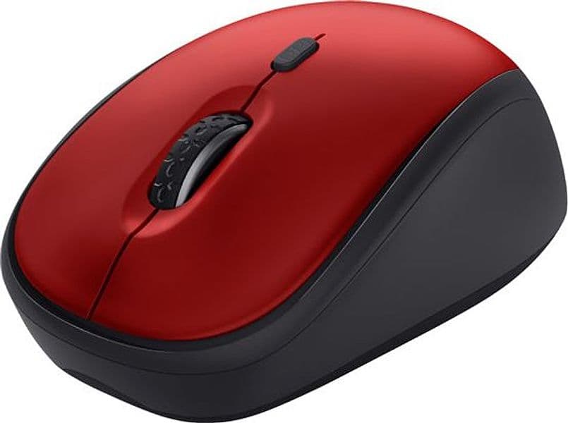 Mouse wireless silenzioso Yvi+ Rosso-Trust