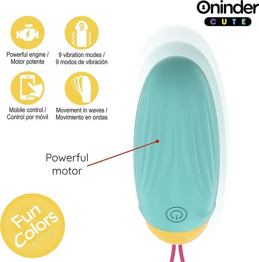 ONINDER CUTE - UOVO VIBRO-ROTANTE IN SILICONE CON GEMMA PER AMORE E PIACERE - APP GRATUITA IN TUTTO IL MONDO in Vibratori proiettile e ovuli vibranti Desideria Shop - Latina, commercioVirtuoso.it