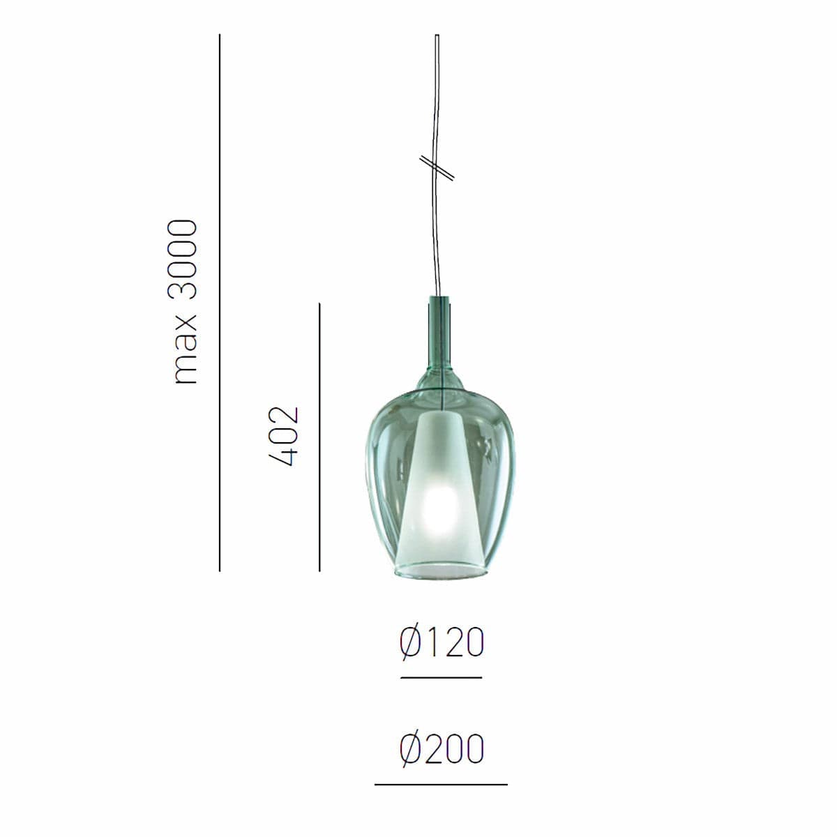 Lampadario vetro colorato Gea Luce OFELIA S E27 LED lampada soffitto in Lampade a sospensione Lampadari Bartalini - Colle di Val d’Elsa, commercioVirtuoso.it