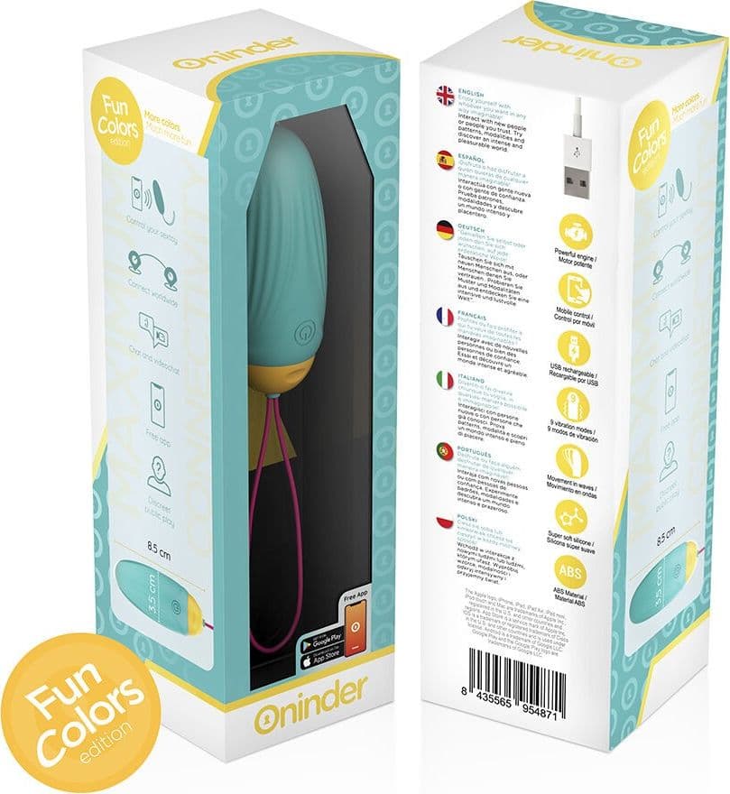 ONINDER CUTE - UOVO VIBRO-ROTANTE IN SILICONE CON GEMMA PER AMORE E PIACERE - APP GRATUITA IN TUTTO IL MONDO in Vibratori proiettile e ovuli vibranti Desideria Shop - Latina, commercioVirtuoso.it