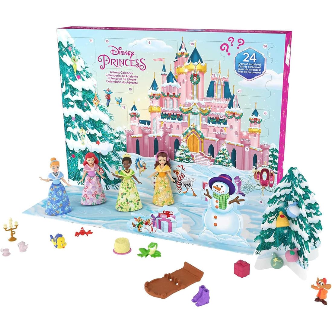 Mattel Disney Princess Calendario dell'Avvento 24 Giorni di Sorprese Idea Regalo