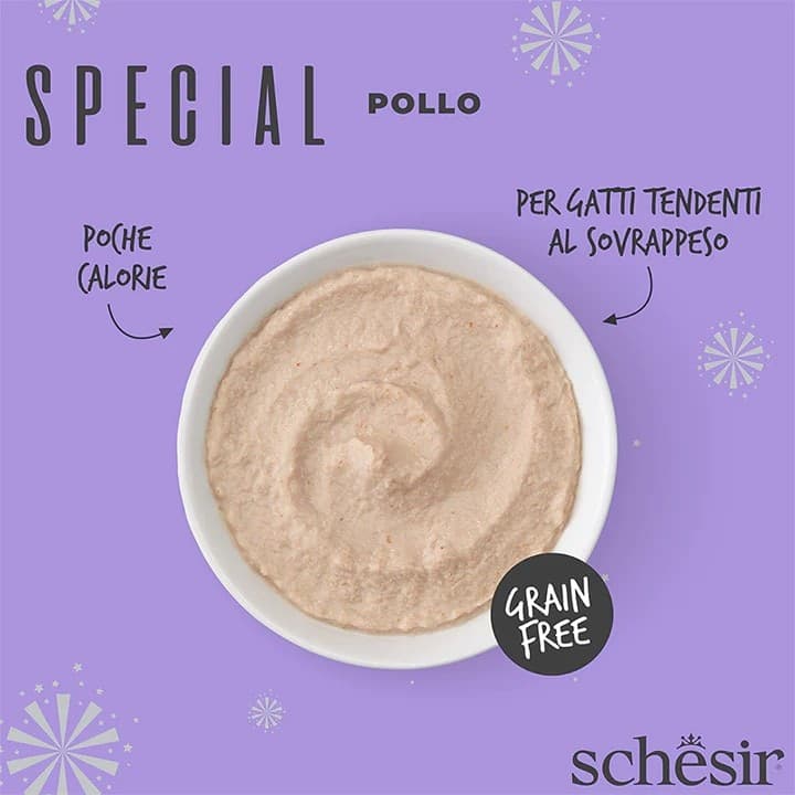 Schesir Special Mousse Light Pollo per Gatti adulti 70gr in Secco 101 Market - Poggibonsi, commercioVirtuoso.it