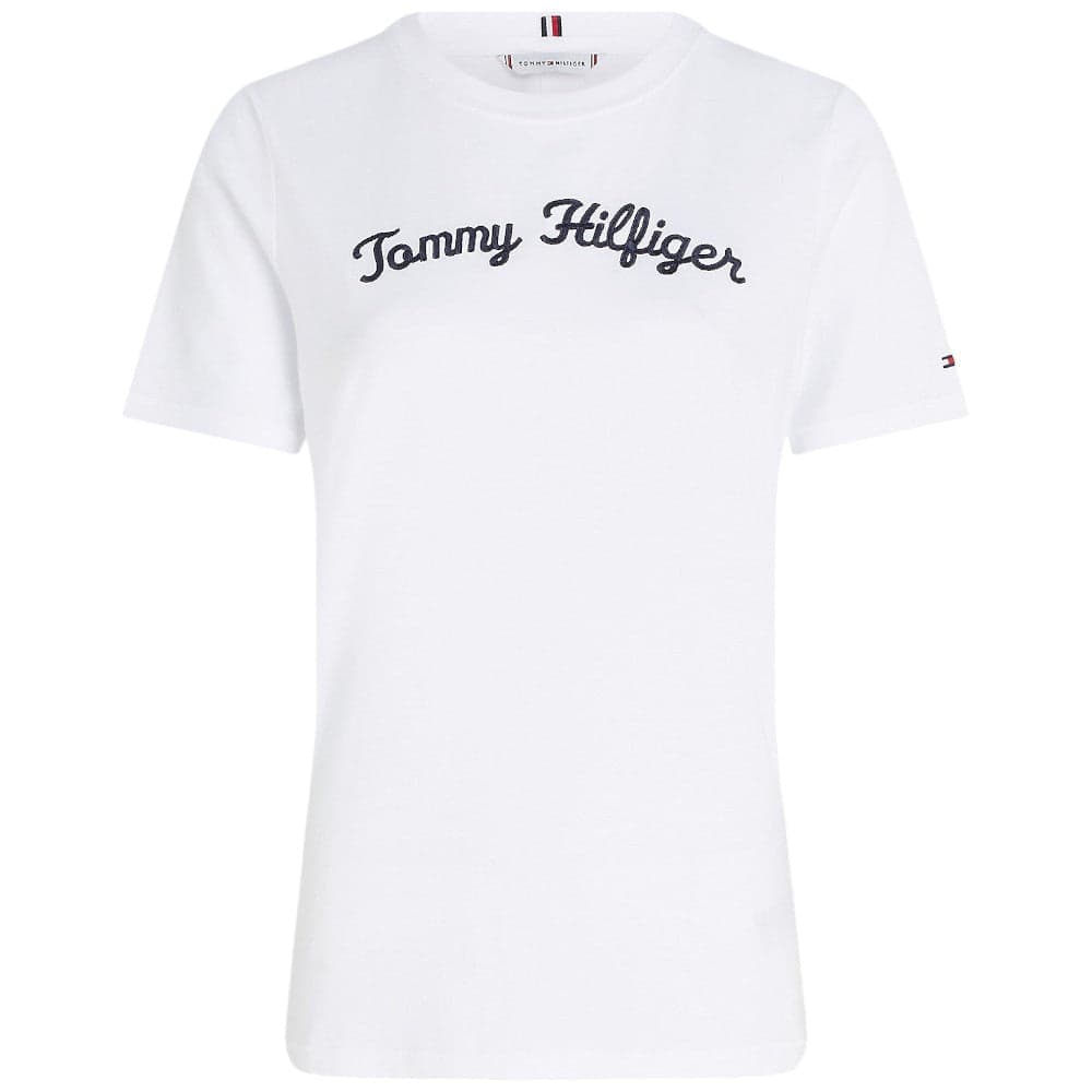 Tommy Hilfiger donna  t-shirt bianca WW0WW42589 T-shirt Tommy Hilfiger