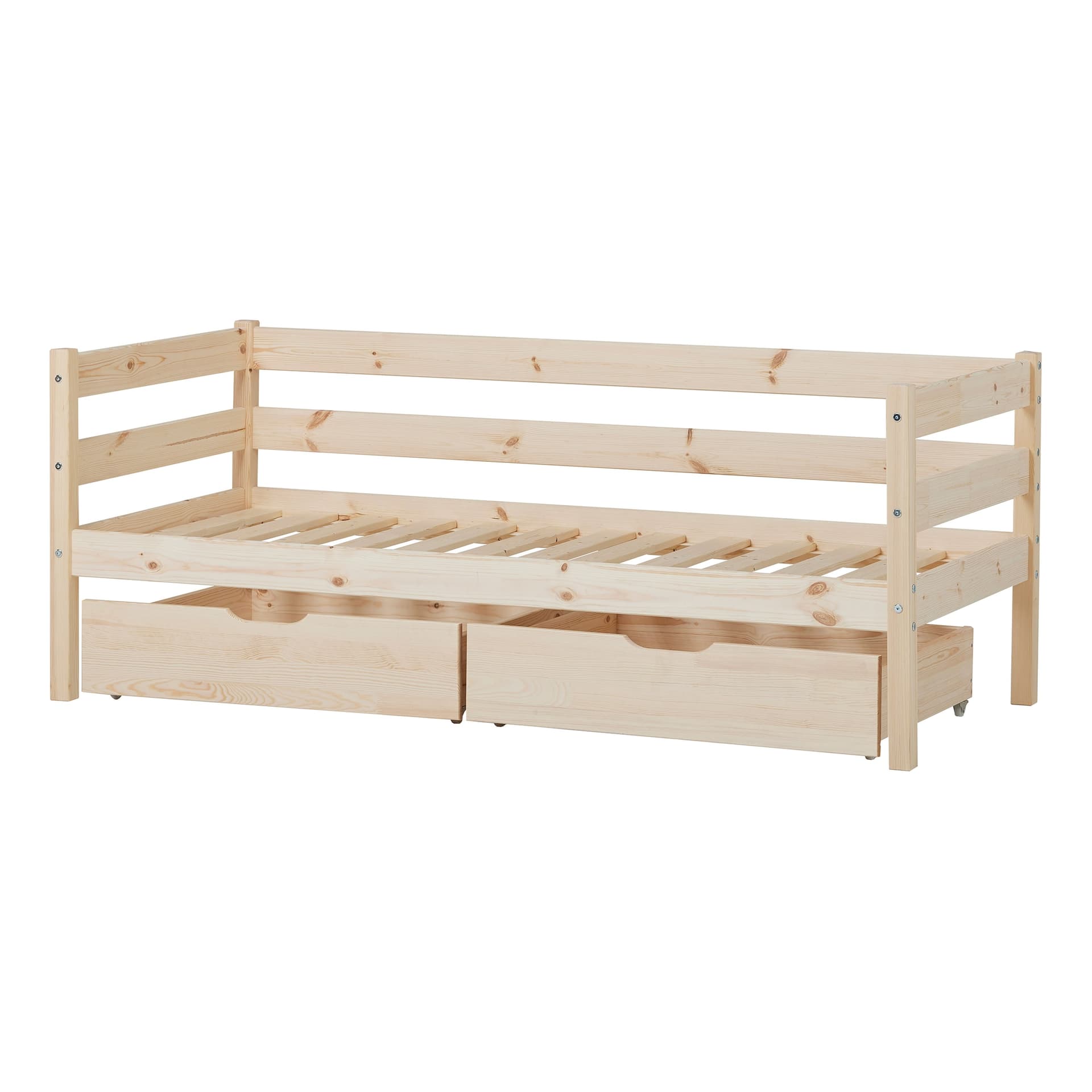 Letto junior ECO Comfort 70x160 con cassetti - Legno naturale