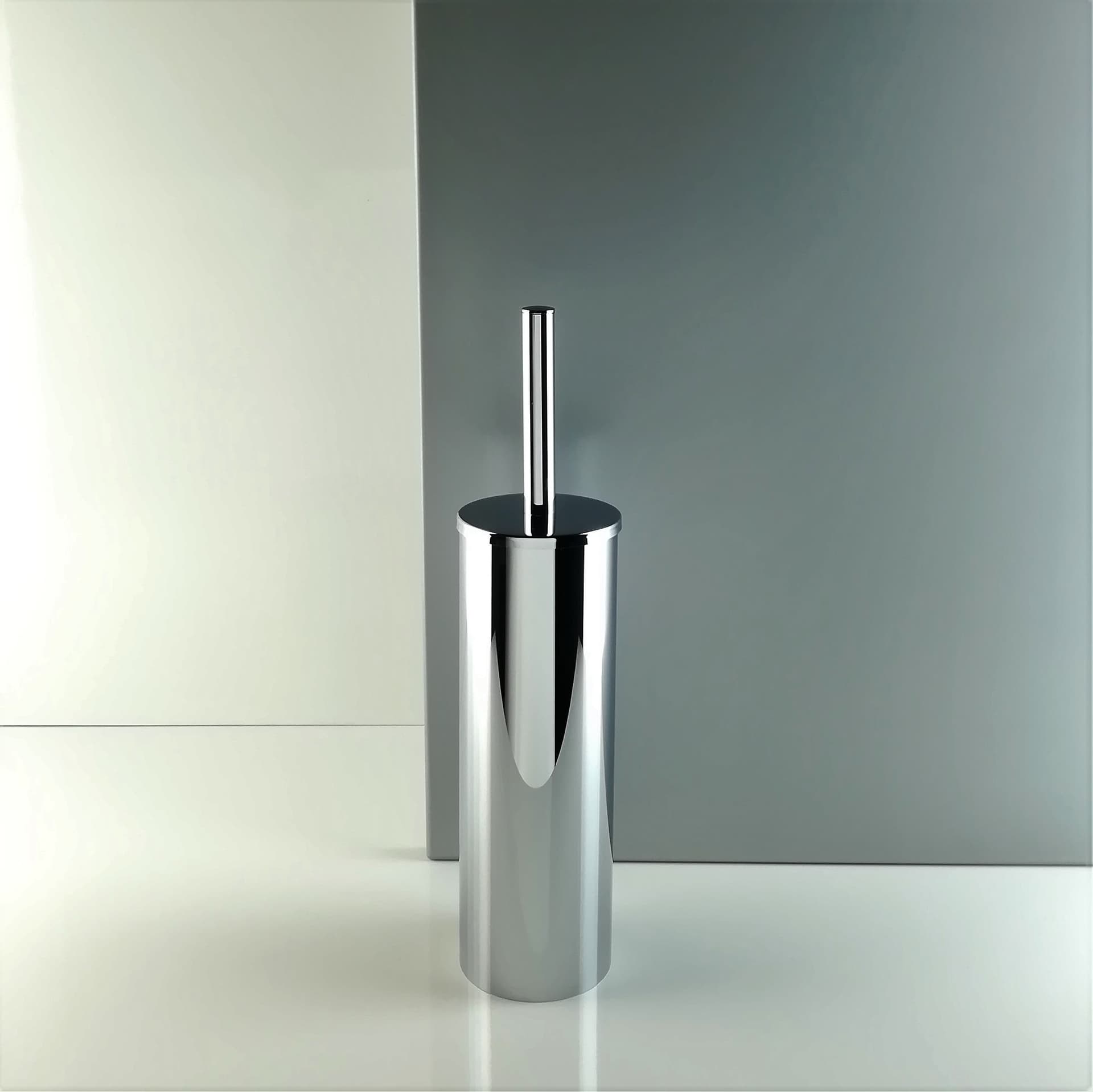 Scopino bagno cromato acciaio inox Aisi 304 - scopino bagno in Scopini e porta scopini Bottiglioni - Colle di Val d’Elsa, commercioVirtuoso.it