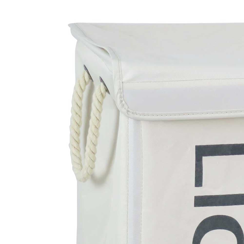 Porta Biancheria 3 Scomparti in tessuto Oxford 4 ruote Pieghevole 65x35x57cm Beige in Ceste per la biancheria Danyx - Casoria, commercioVirtuoso.it