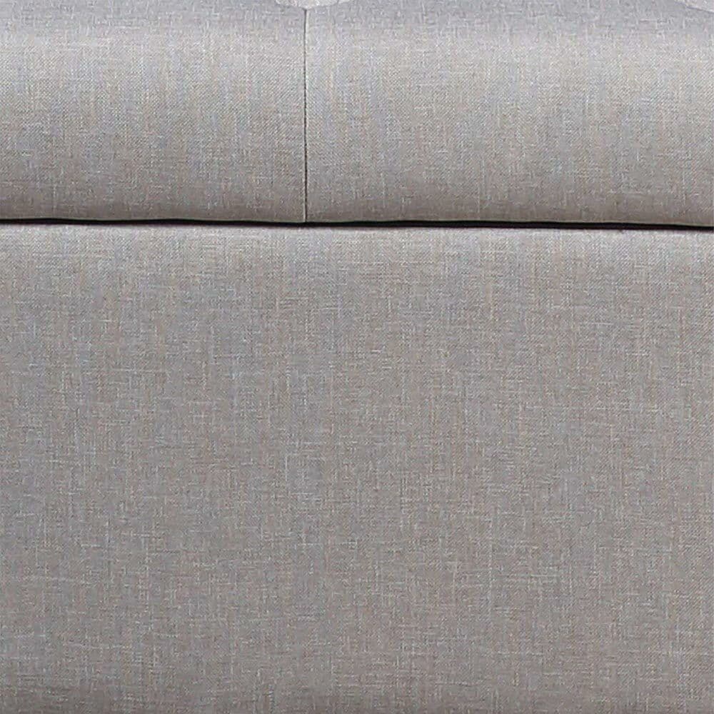 Cassapanca Pouf Contenitore Panca Moderna 121x42 H 43cm con Bottoni Beige in Panche contenitore Danyx - Casoria, commercioVirtuoso.it
