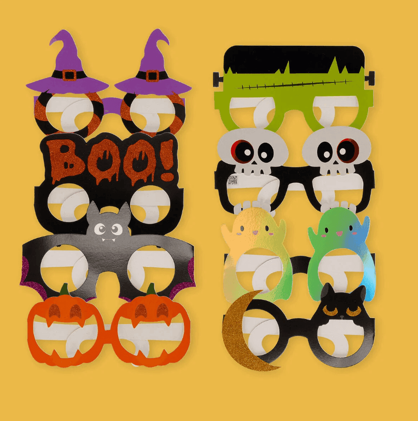 Legami - 8 Occhiali Di Carta Di Halloween  Party Eyeglasses (HPE0003) in Occhiali Cartospedia - Napoli, commercioVirtuoso.it