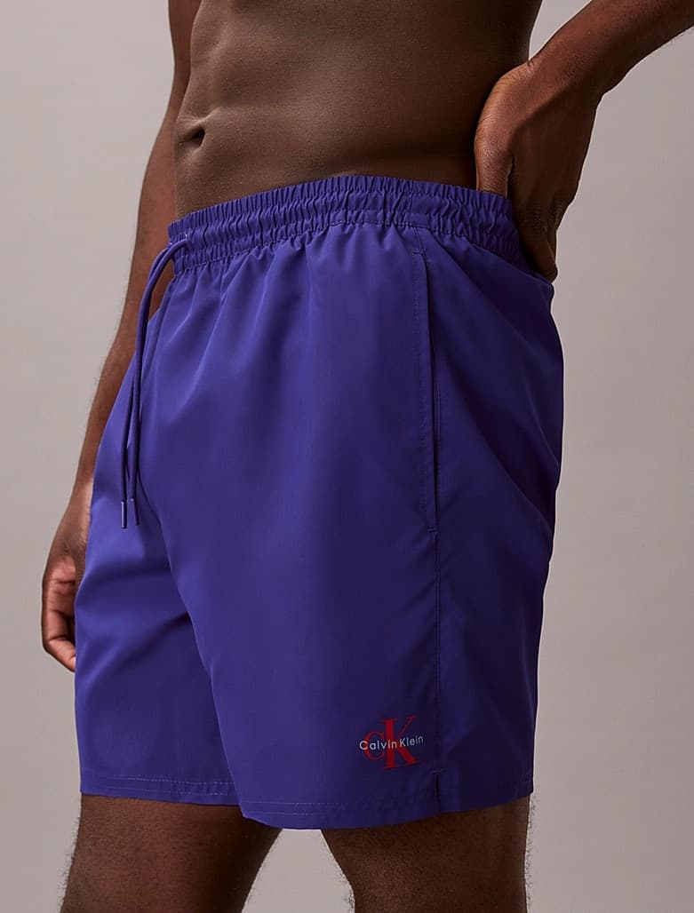 Pantaloncini da bagno con cordoncino medio - CK Monogram in prodotto Anastasi - Marsala, commercioVirtuoso.it