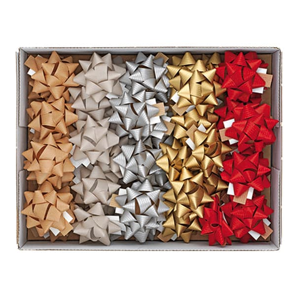 50 Stelle Nastro Carta Ecocolor 15Mmxd6,5Cm Colori Assortiti Natale Brizzolari