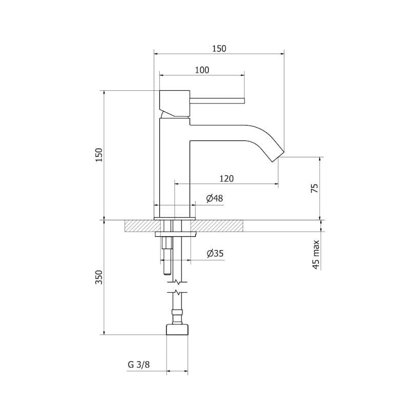 Miscelatore lavabo scarico clic-clac - garanzia 5 anni - rubinetti bagno