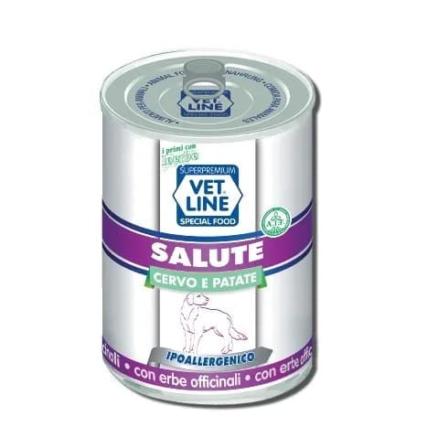 Vet Line mangime umido Cani linea Salute Cervo e Patate 400 gr in Secco 101 Market - Poggibonsi, commercioVirtuoso.it