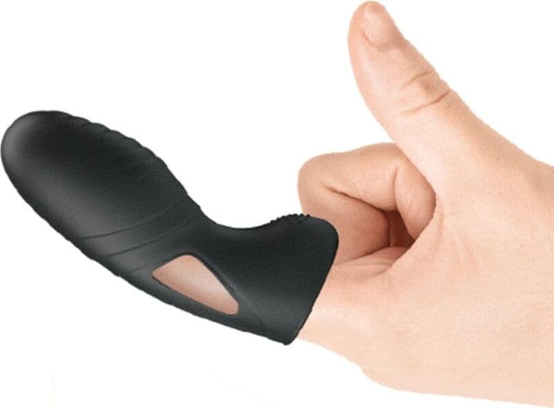 PRETTY LOVE - VIBRATORE DA DITO IN SILICONE ALAN NERO in Vibratori G-Spot Desideria Shop - Latina, commercioVirtuoso.it