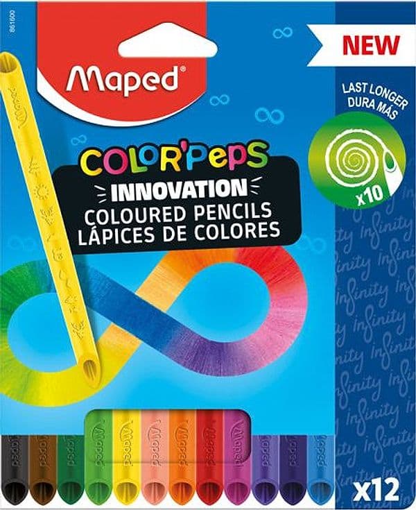 Astuccio 12 pastelli Color'Peps Infinity Maped