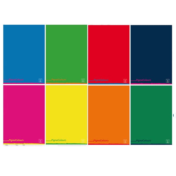 Maxiquaderno A4 80gr 40+2fg 5mm c/margine Pigna Colours