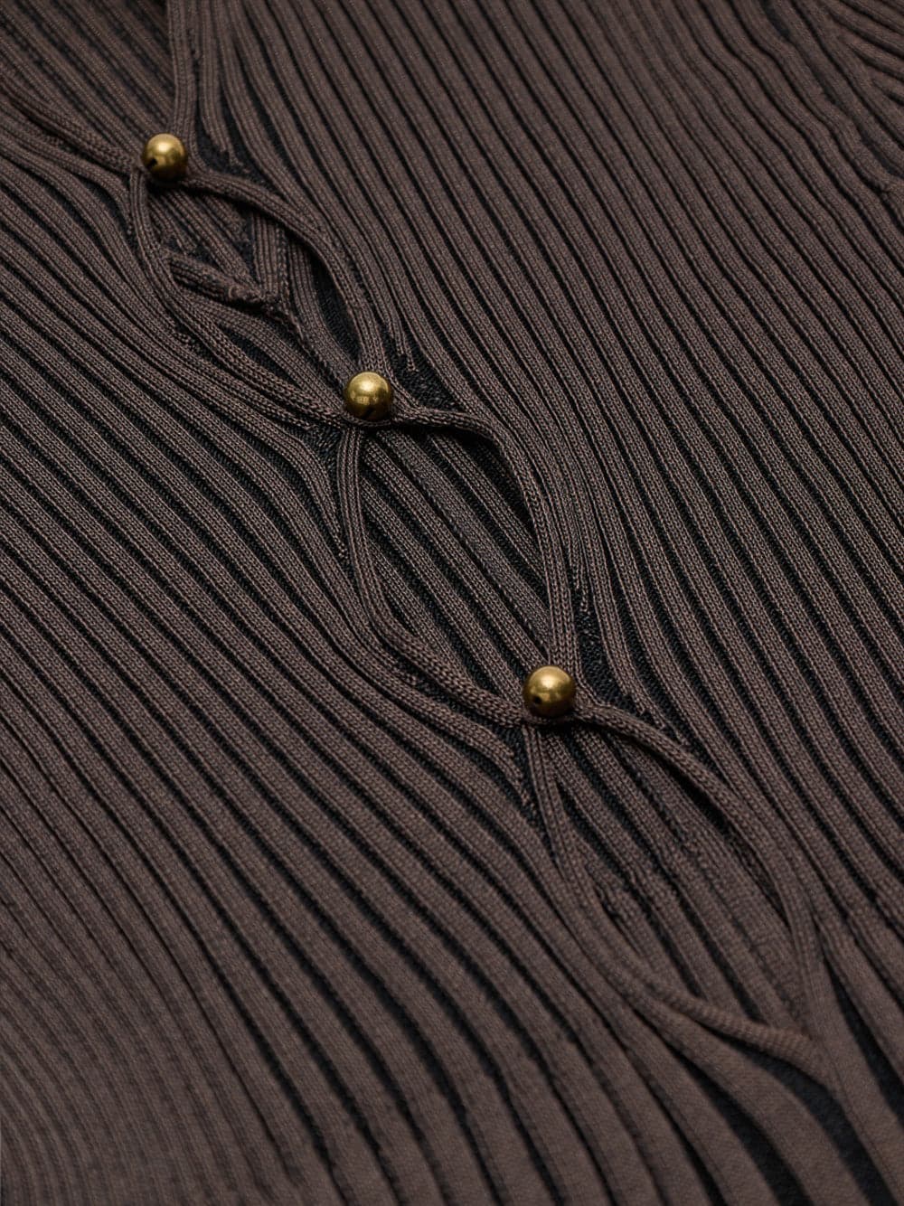Bottega Veneta Maglia Plisse in Viscosa Marrone da donna in Maglioni Drestige - Casamassima, commercioVirtuoso.it