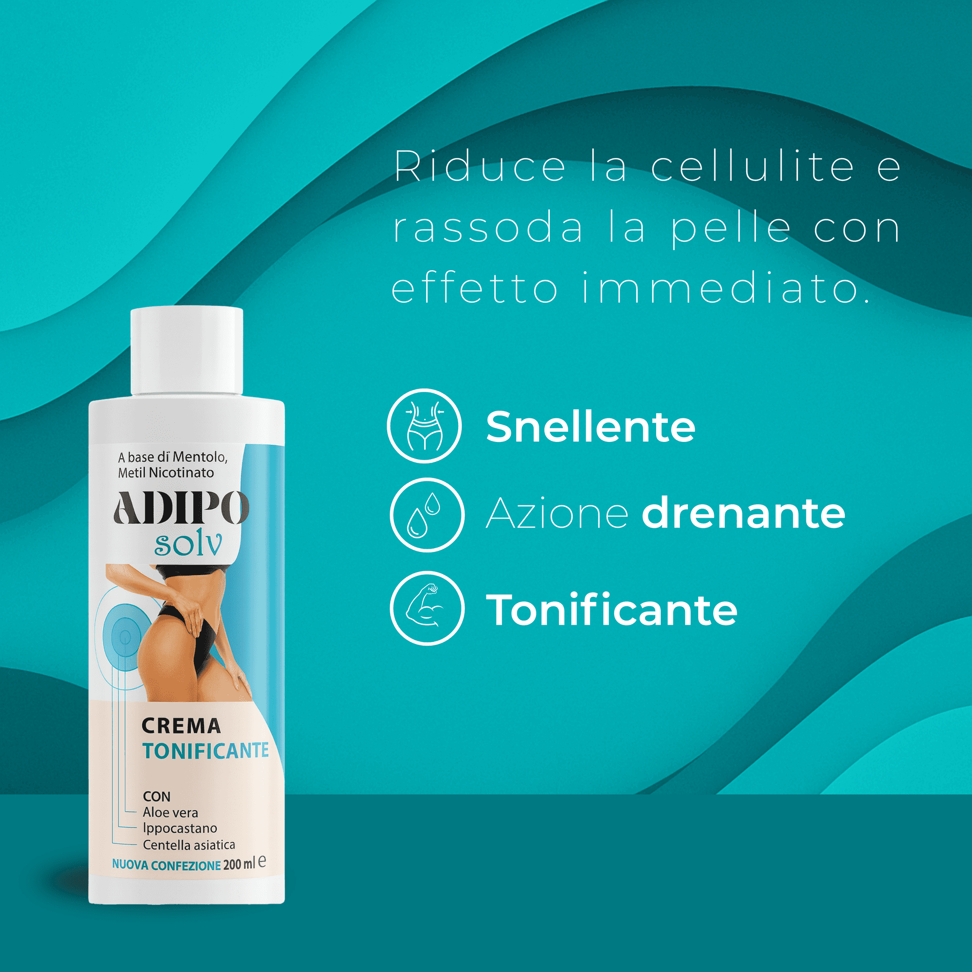 Adiposolv Crema Snellente Pancia e Fianchi – Brucia Grassi e Anticellulite Forte – Trattamento Intensivo con Drone Cosmetico – Rassodante Corpo 200ml – AlohaLabs in Rassodanti e tonificanti per il corpo BasketGuru Italia - Palermo, commercioVirtuoso.it