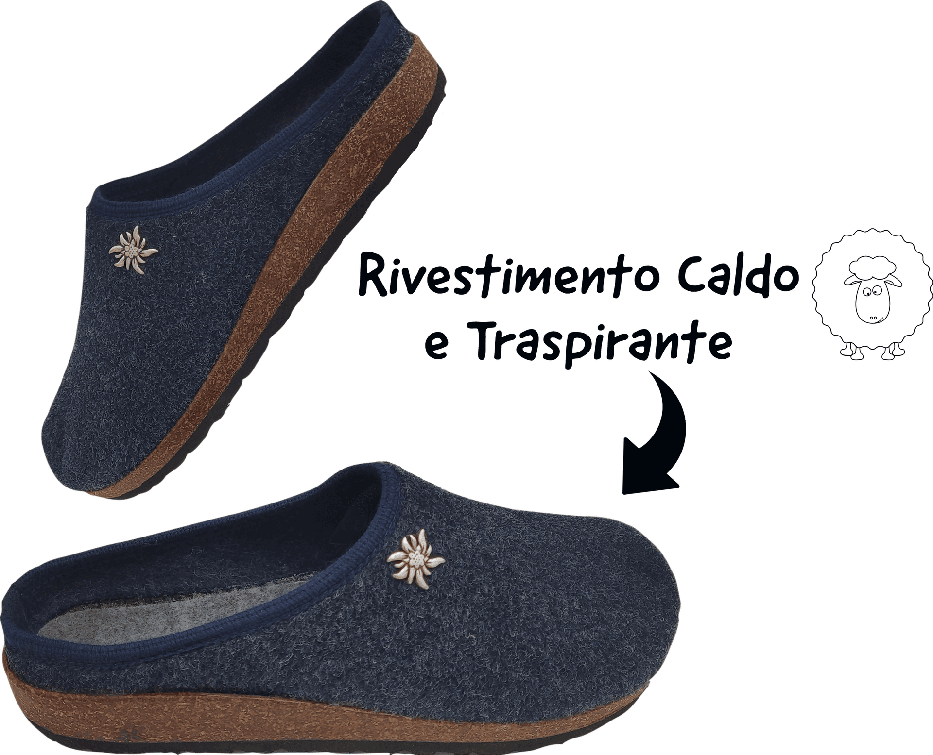 Gextop Originali Ciabatte Uomo Tirolesi per Casa Pantofole Invernali Slip On in Pantofole Primo Calzature - Venezia, commercioVirtuoso.it