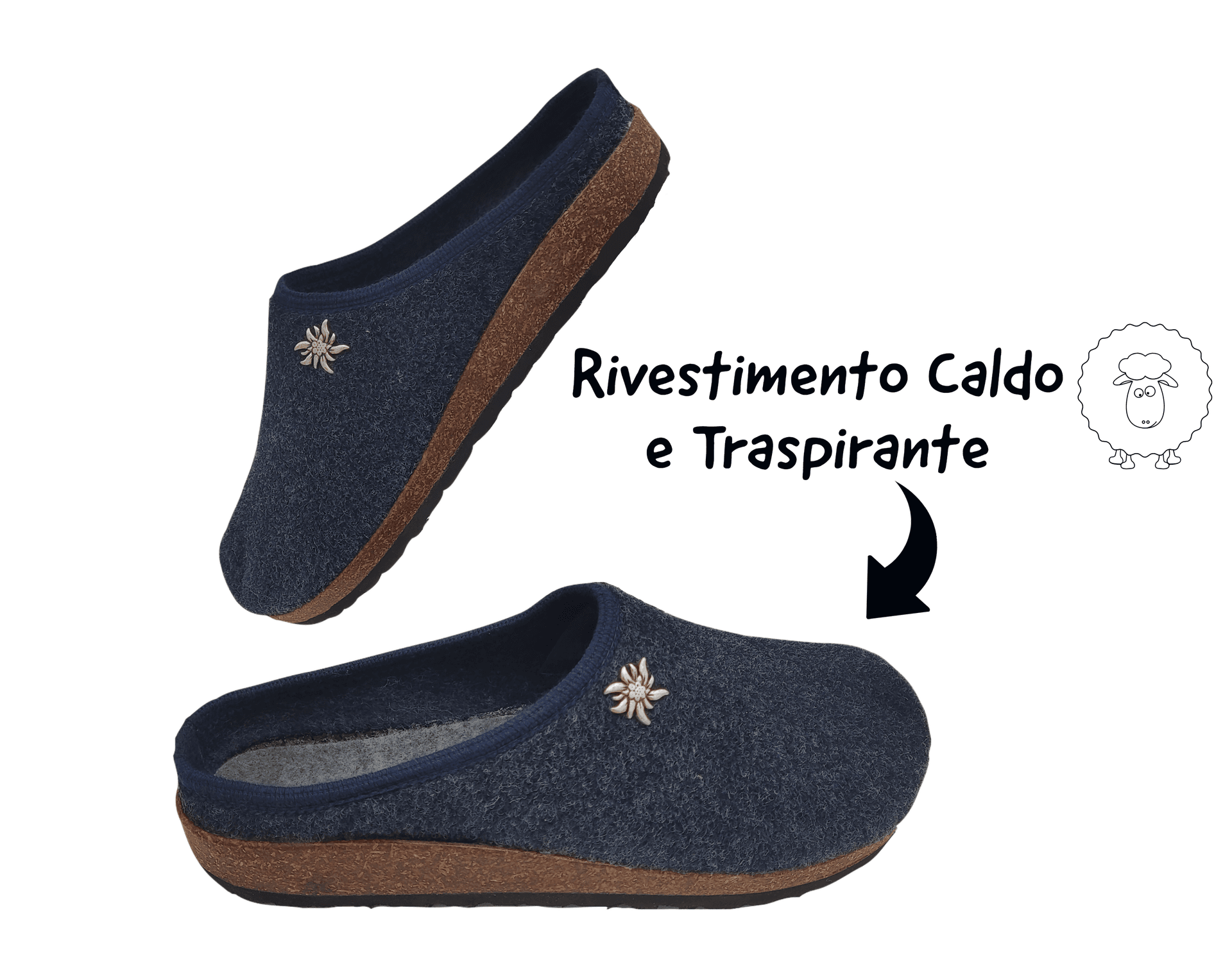 Gextop Originali Ciabatte Uomo Tirolesi per Casa Pantofole Invernali Slip On in Pantofole Primo Calzature - Venezia, commercioVirtuoso.it