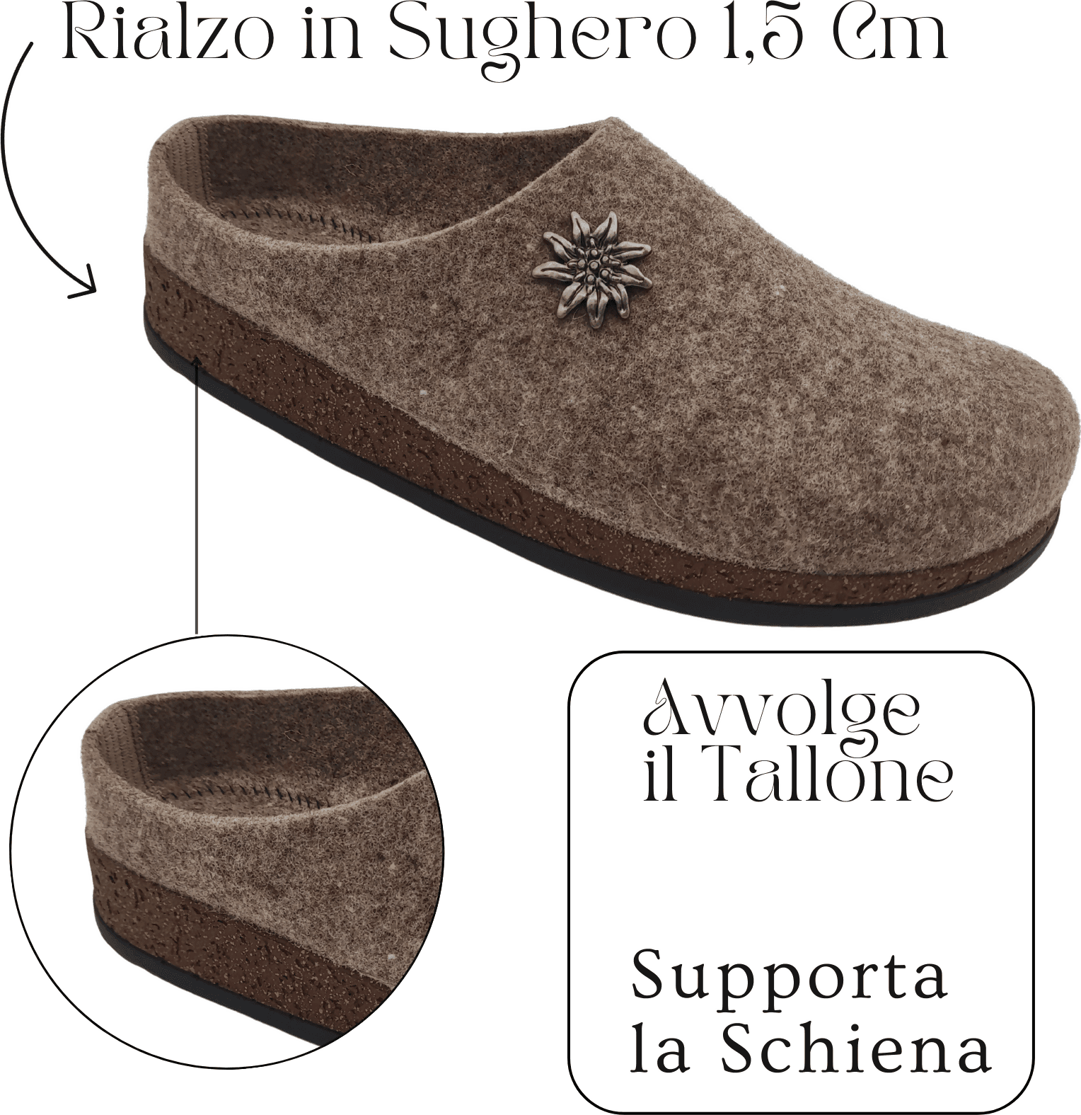 Primo Calzature Ottime Ciabatte Uomo Invernali, Pantofole Tirolesi in Lana per Casa 100% Made in Italy in Pantofole Primo Calzature - Venezia, commercioVirtuoso.it