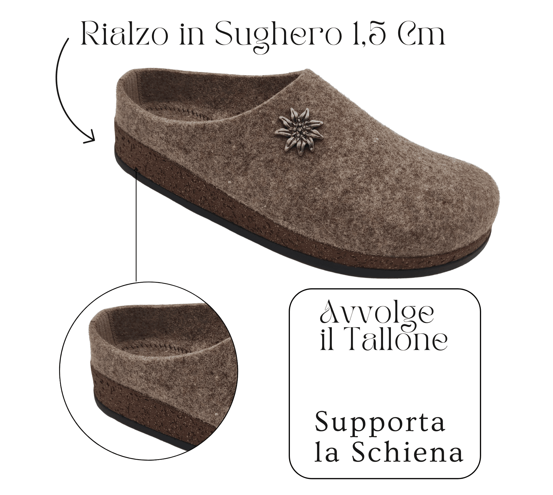 Primo Calzature Ottime Ciabatte Uomo Invernali, Pantofole Tirolesi in Lana per Casa 100% Made in Italy in Pantofole Primo Calzature - Venezia, commercioVirtuoso.it