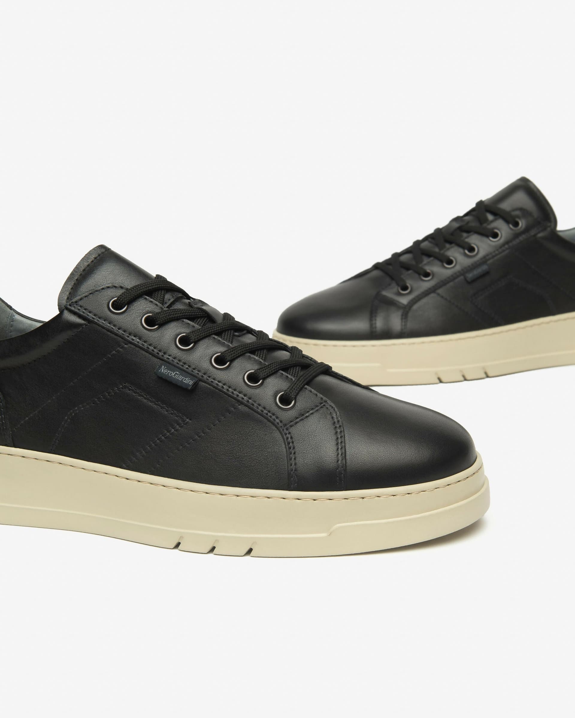 NeroGiardini Uomo sneakers in pelle in Scarpe stringate basse Cantali Calzature - Randazzo, commercioVirtuoso.it