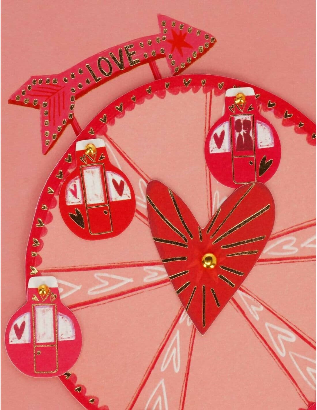 Biglietto Di Auguri San Valentino Con Applicazione Love Wheel Legami in Lingue straniere Cartoleria Deja Vu - Crotone, commercioVirtuoso.it