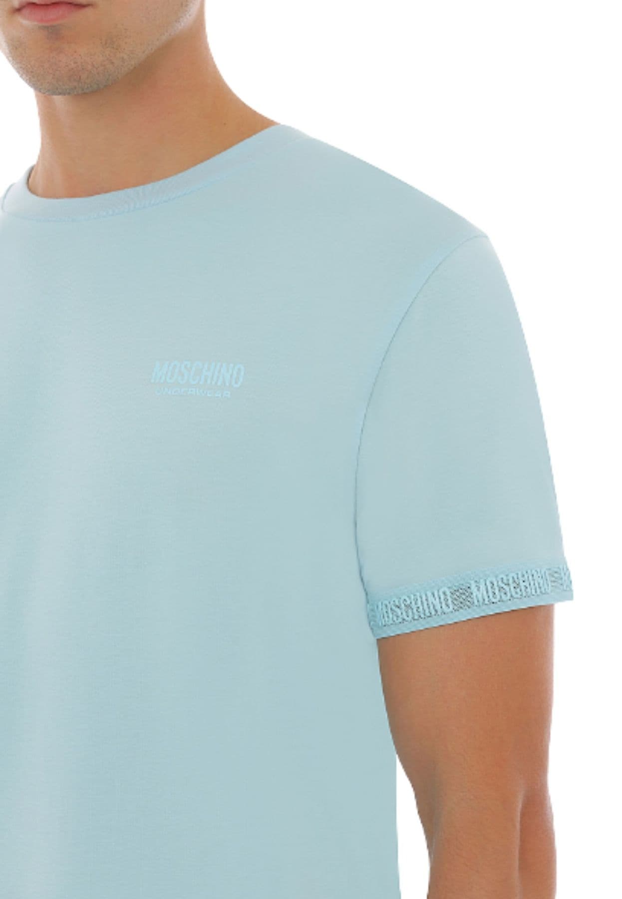 moschino T-SHIRT BANDA LOGATA da uomo in T-shirt Drestige - Casamassima, commercioVirtuoso.it