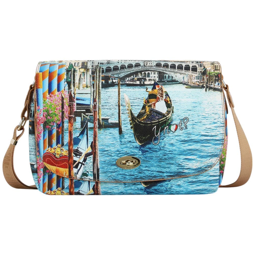 YNot borsa a tracolla flap bag stampa Dream in Venice YES631S5 Borse YNot