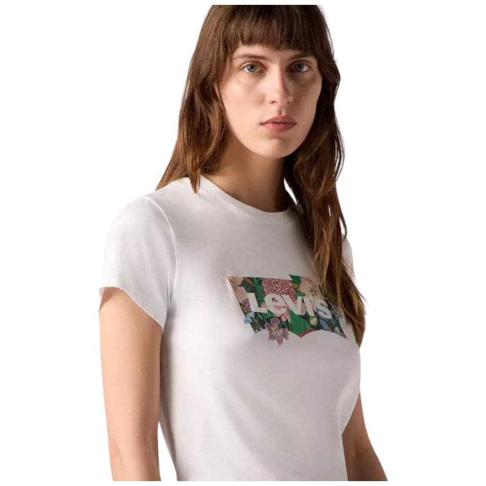 Levi's t-shirt bianca logo grande floreale 173692931 T-shirt LEVI'S