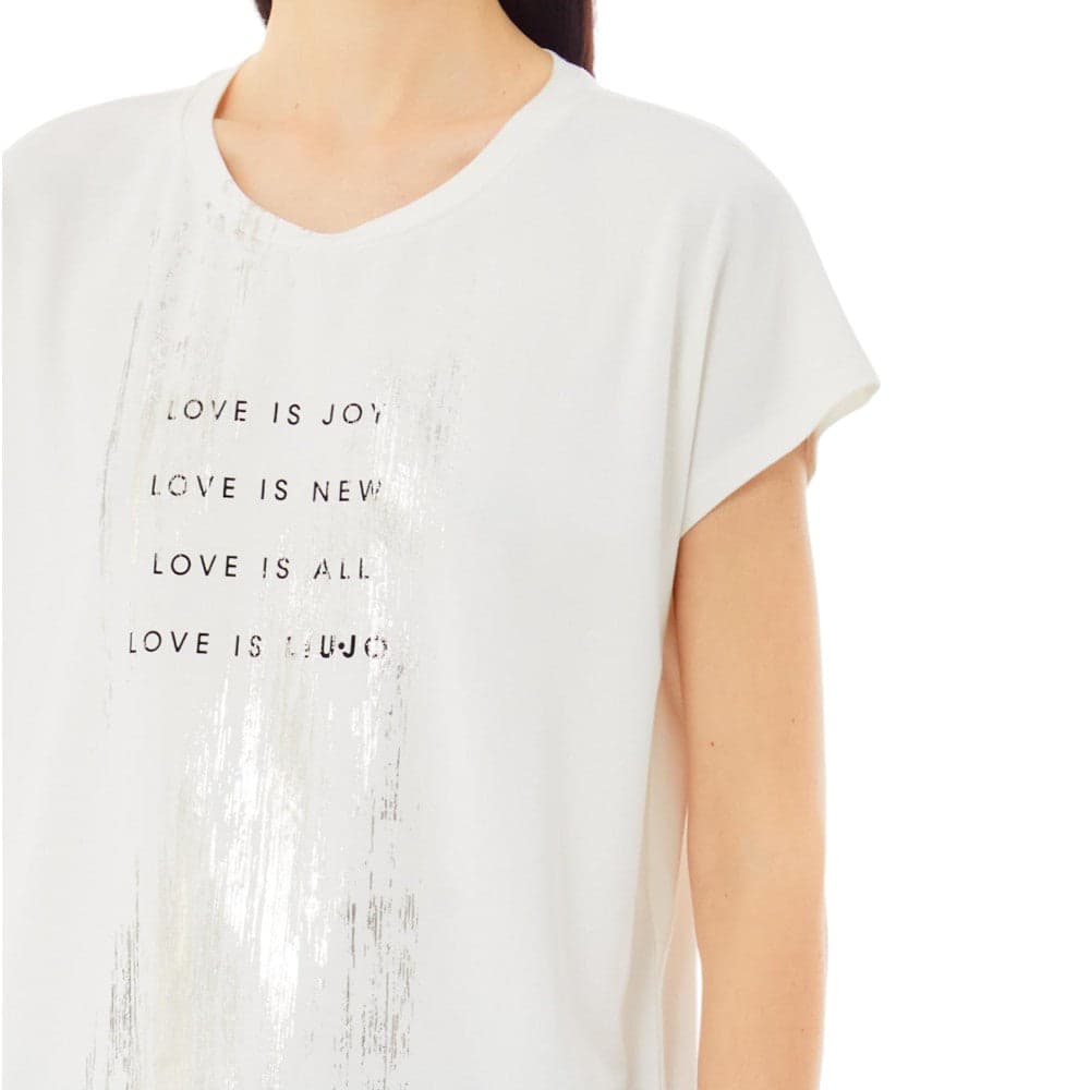 Liu Jo t-shirt latte TA5268JS005 T-shirt Liu Jo