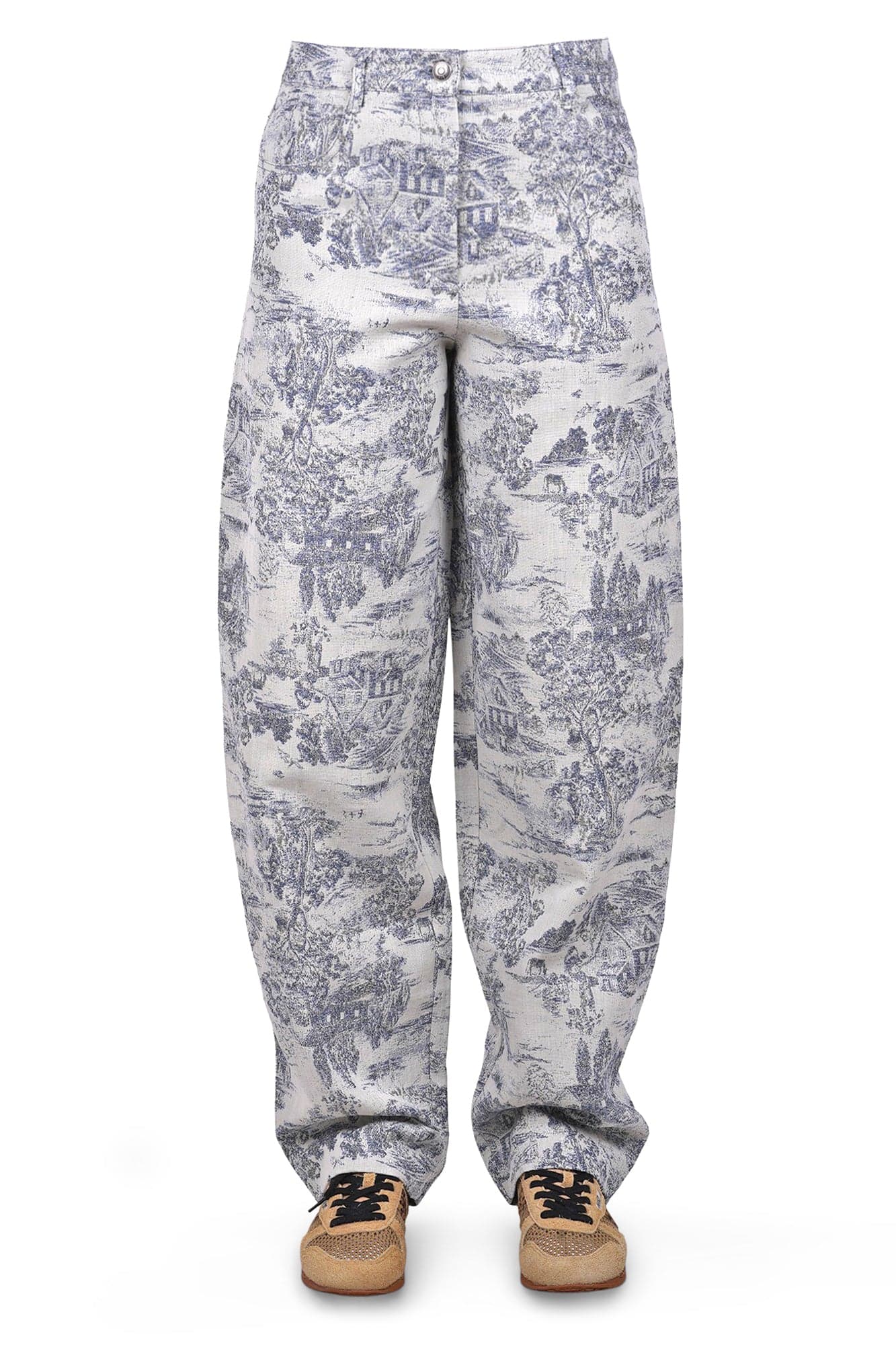 8PM 8pm - Pantalone - 470457 - Panna/Blu da donna in Pantaloni sportivi Drestige - Casamassima, commercioVirtuoso.it