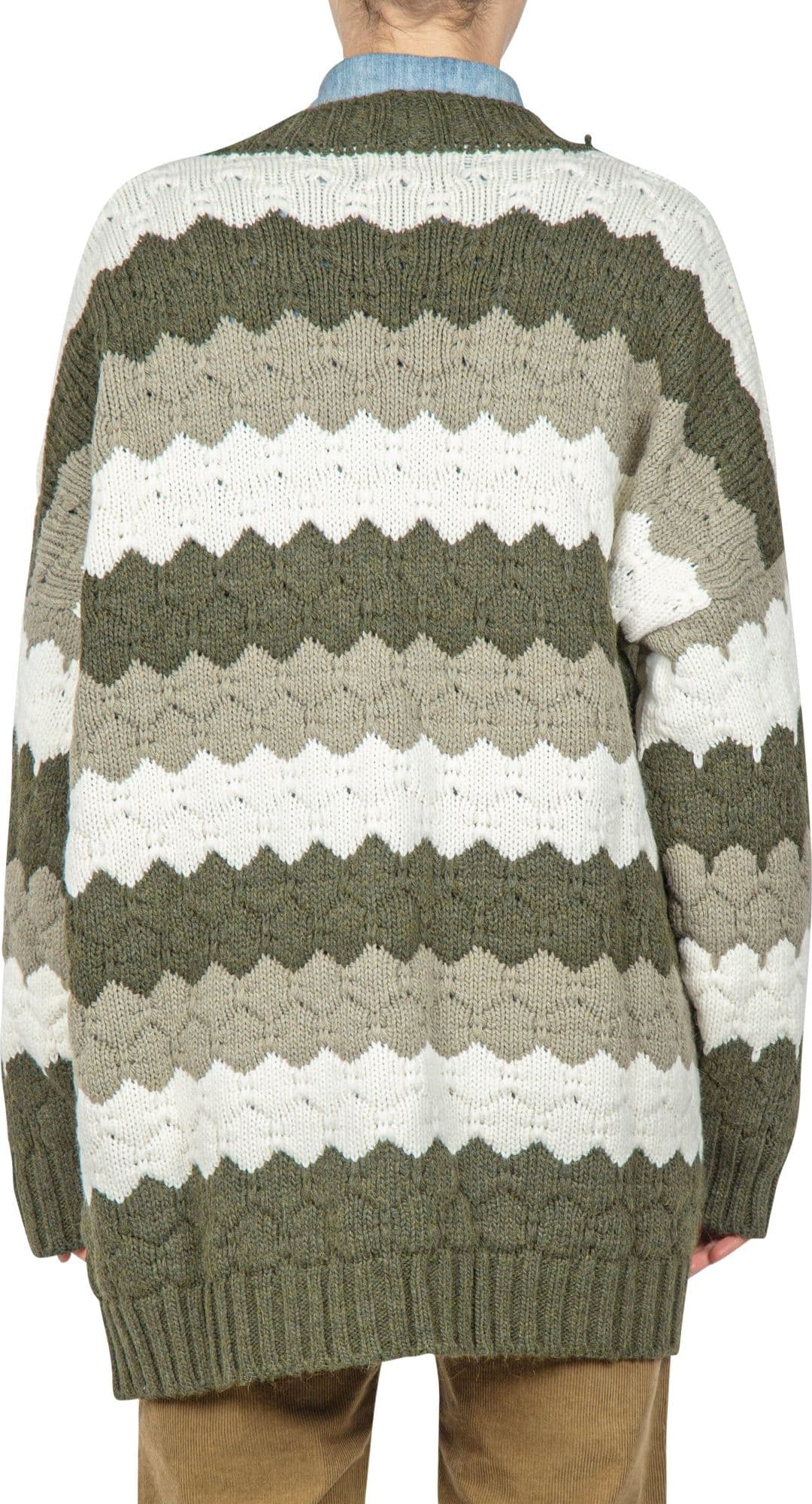 SO ALLURE So Allure - Cardigan - 441922 - Verde/Panna da donna in Cardigan Drestige - Casamassima, commercioVirtuoso.it