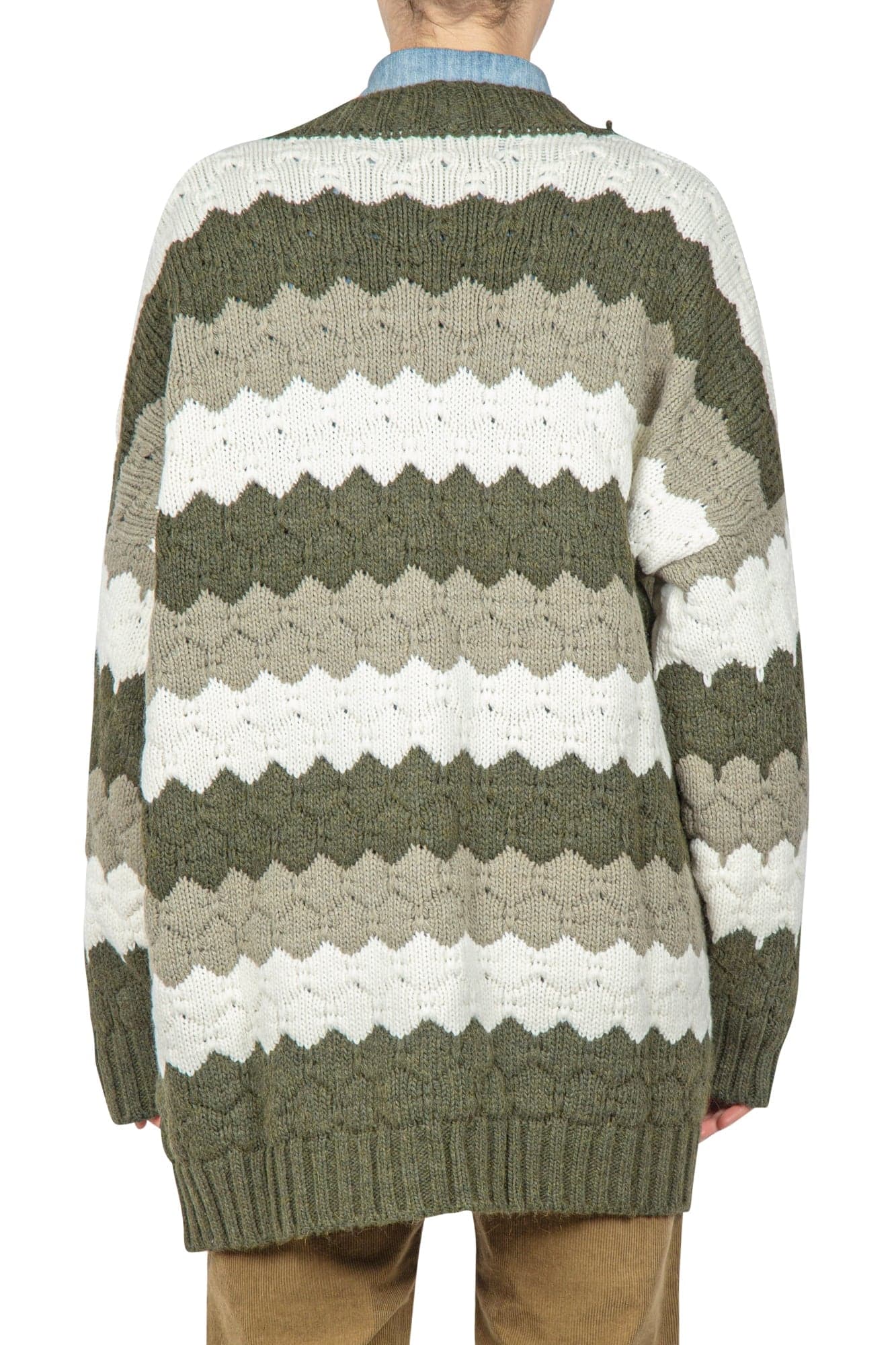 SO ALLURE So Allure - Cardigan - 441922 - Verde/Panna da donna in Cardigan Drestige - Casamassima, commercioVirtuoso.it