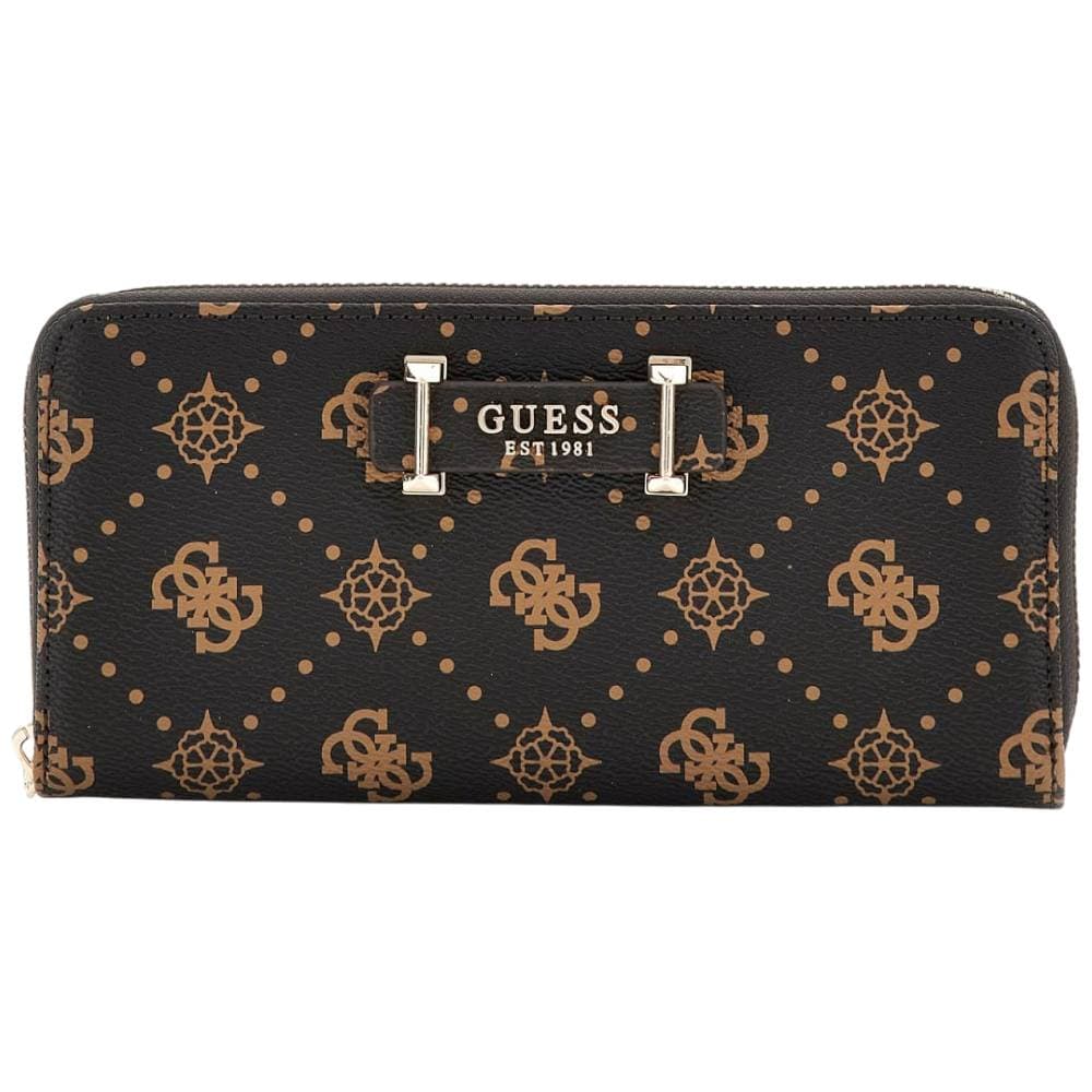 Guess portafoglio marrone logo peony SILIA SWGP9890146ESL
