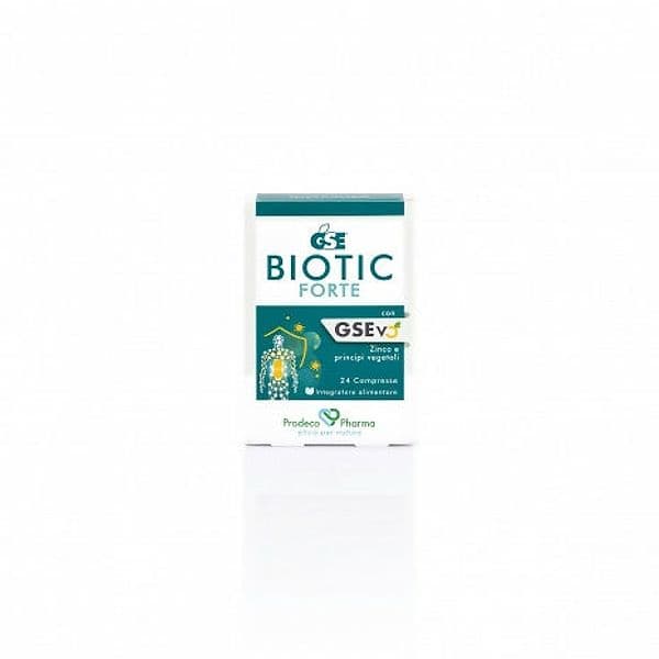 Biotic forte GSE 24 cpr. Integratore alimentare a base di estratti vegetali utile in caso di fastidi legati alle affezioni stagionali