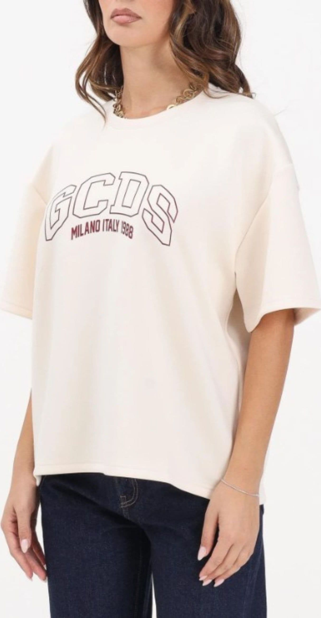 GCDS T-SHIRT LOGO LOUNGE T-SHIRT da donna in T-shirt Drestige - Casamassima, commercioVirtuoso.it
