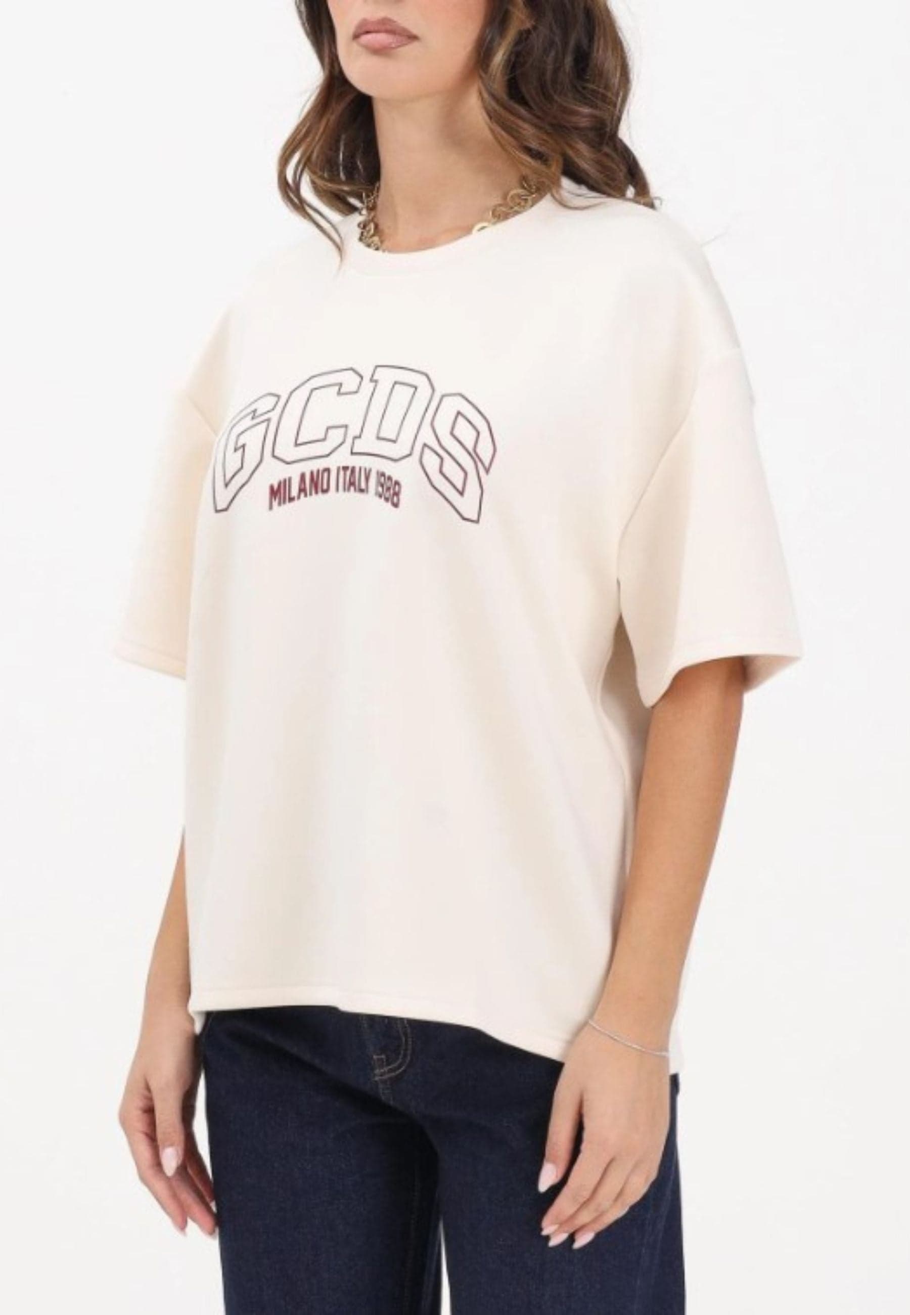 GCDS T-SHIRT LOGO LOUNGE T-SHIRT da donna in T-shirt Drestige - Casamassima, commercioVirtuoso.it