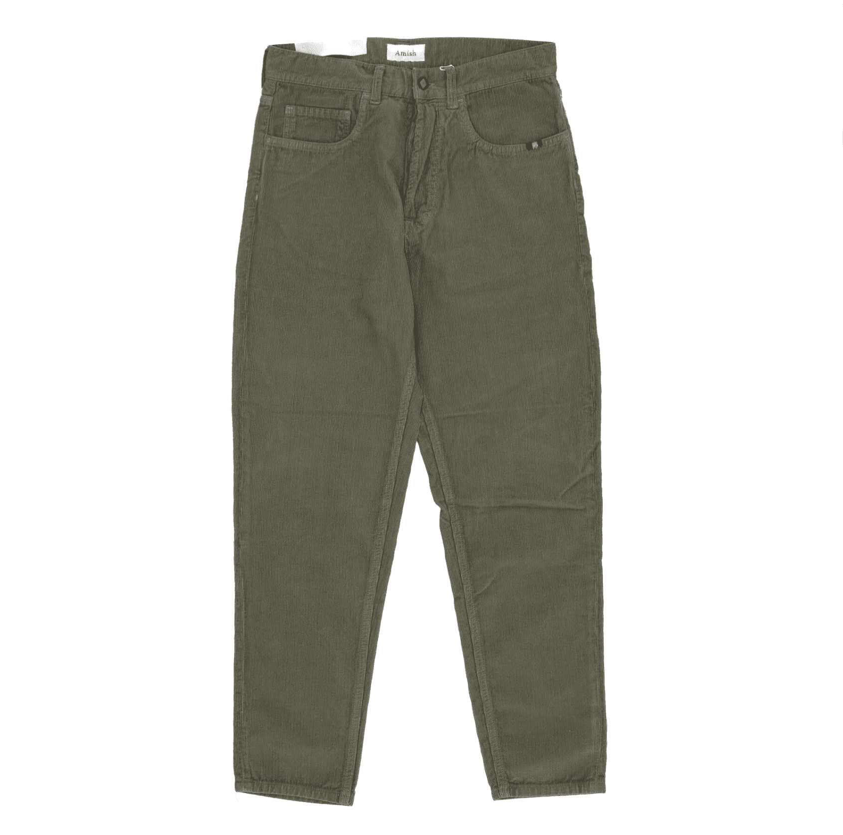 AMISH Pantalone Lungo Uomo Jeremiah Corduroy Tinto Olive Branch da uomo in Pantaloni sportivi Drestige - Casamassima, commercioVirtuoso.it