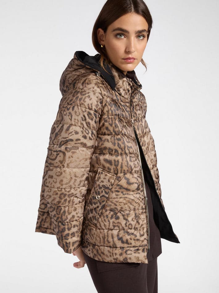 E.MIRO piumino reversibile donna leopardato da donna in Giacche Drestige - Casamassima, commercioVirtuoso.it
