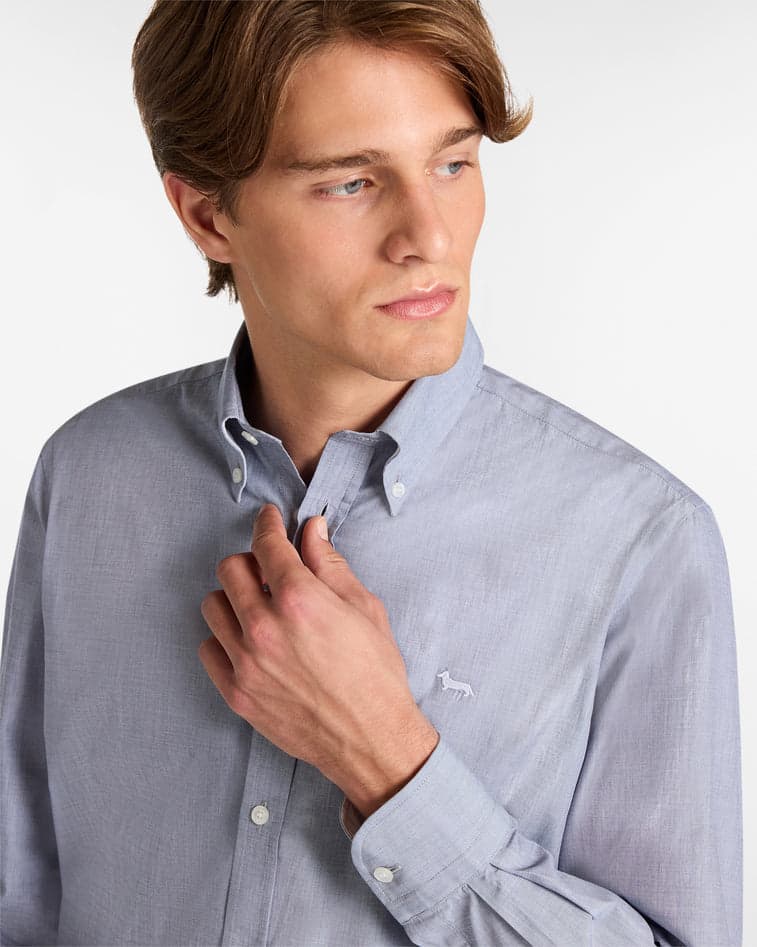 Harmont&amp;blaine camicia uomo blu navy da uomo in Camicie casual Drestige - Casamassima, commercioVirtuoso.it