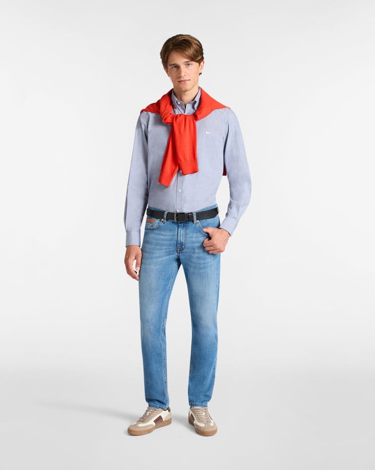 Harmont&amp;blaine camicia uomo blu navy da uomo in Camicie casual Drestige - Casamassima, commercioVirtuoso.it