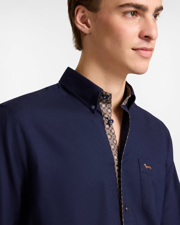 Harmont&amp;blaine camicia uomo blu scuro da uomo in Camicie casual Drestige - Casamassima, commercioVirtuoso.it