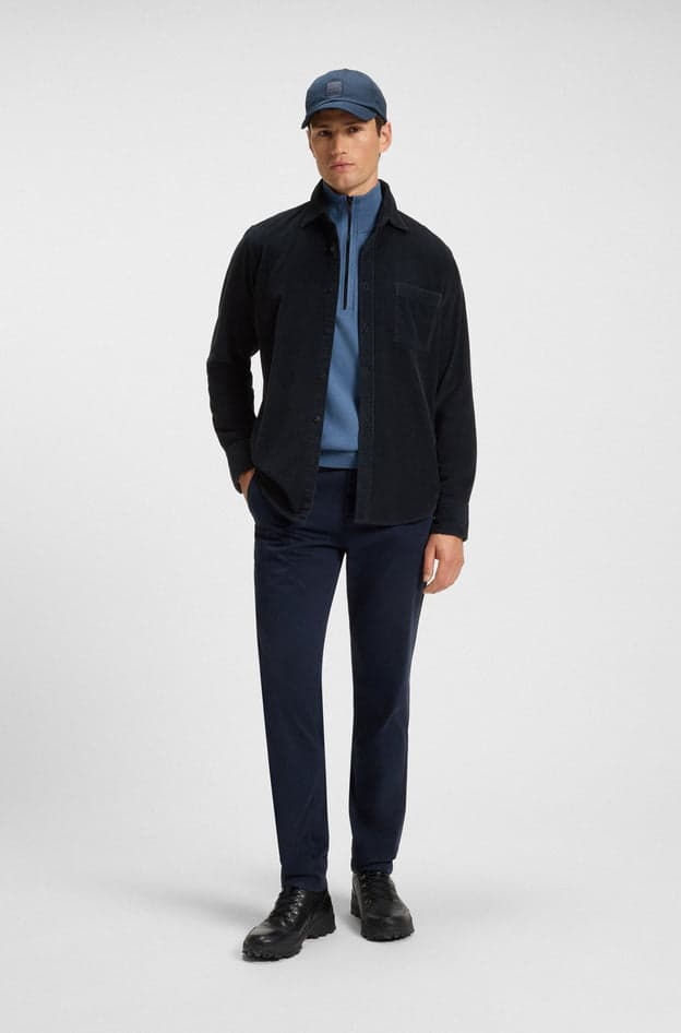 Hugo Boss camicia uomo blu scuro da uomo in Camicie casual Drestige - Casamassima, commercioVirtuoso.it