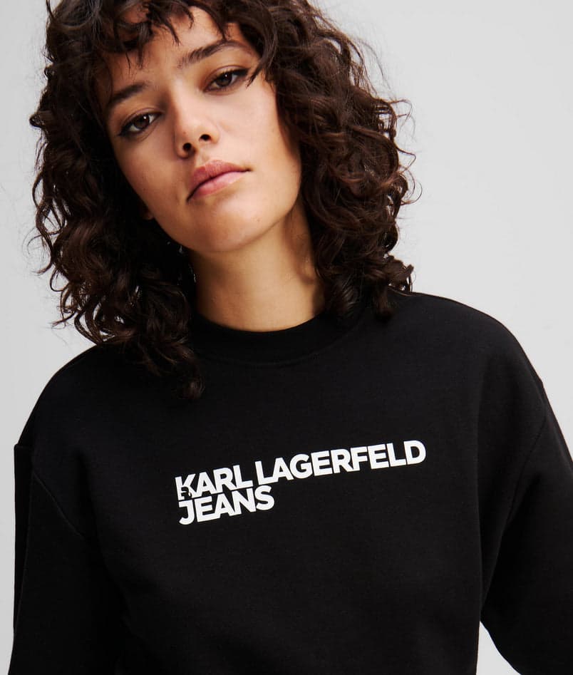 KARL LAGERFELD JEANS maglia donna nero da donna in T-shirt Drestige - Casamassima, commercioVirtuoso.it