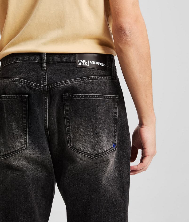 KARL LAGERFELD JEANS jeans uomo denim nero da uomo in Jeans Drestige - Casamassima, commercioVirtuoso.it