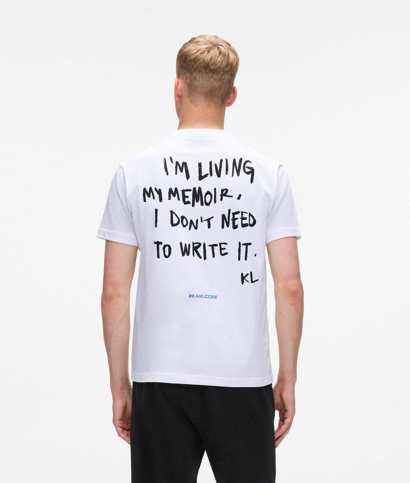 KARL LAGERFELD JEANS t-shirt uomo bianco da uomo in T-shirt Drestige - Casamassima, commercioVirtuoso.it