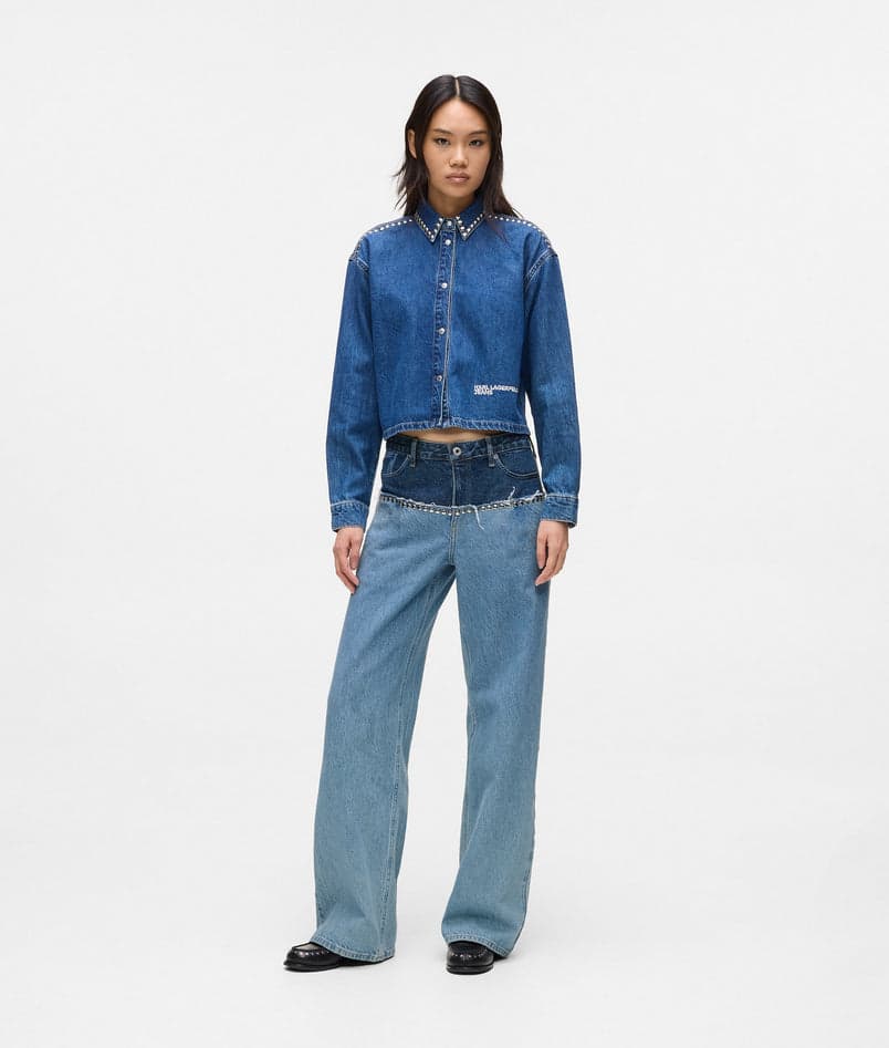 KARL LAGERFELD JEANS jeans donna blu da uomo in Jeans Drestige - Casamassima, commercioVirtuoso.it