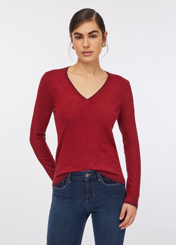 LIU JO maglia donna rosso da donna in Maglioni Drestige - Casamassima, commercioVirtuoso.it